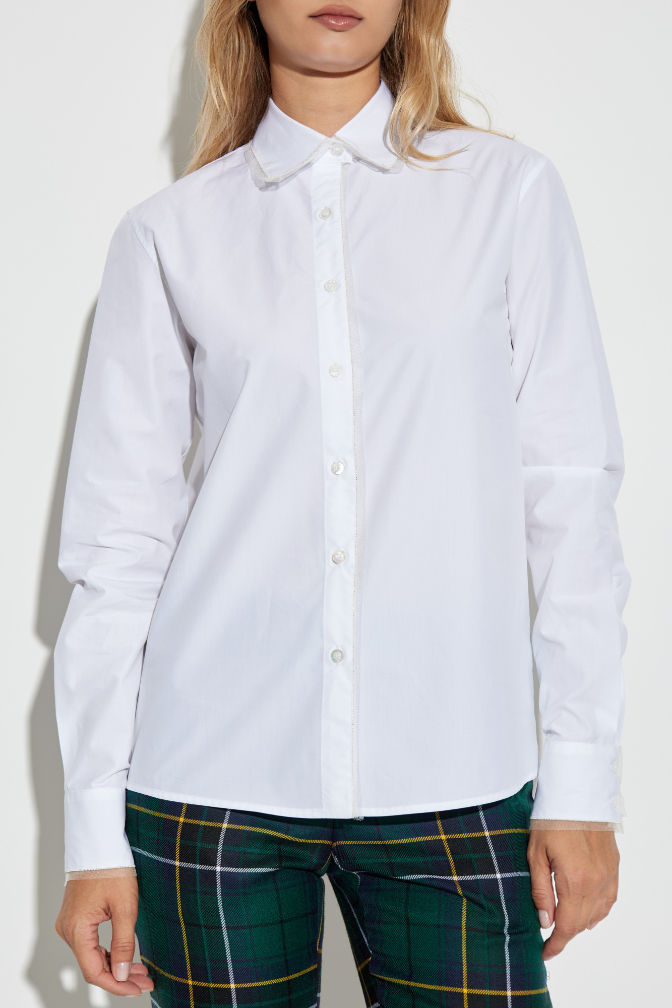 White Cotton shirt Fabiana Filippi - Vitkac France